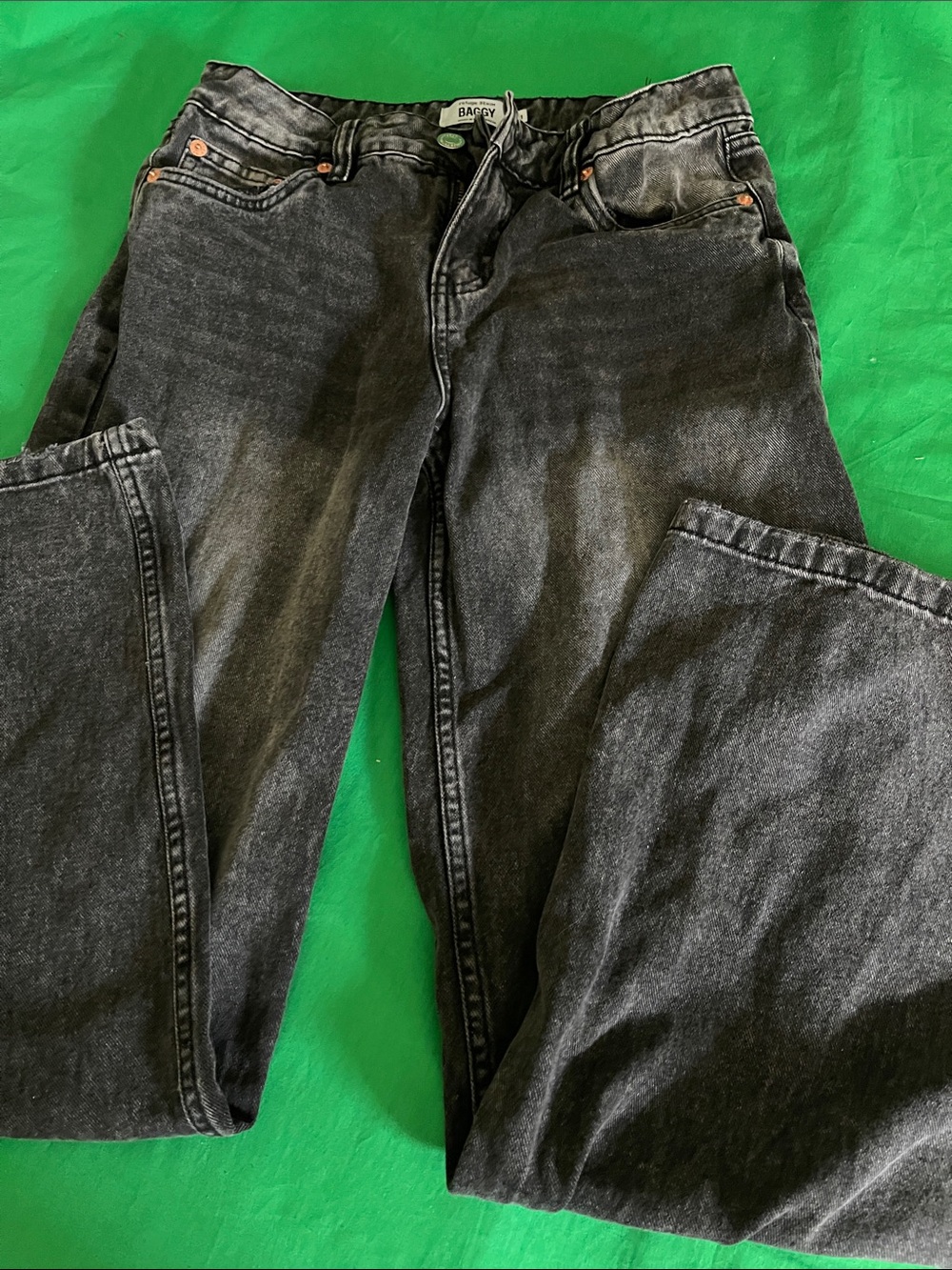 refuge Black Wash Relaxed Fit Men's Jeans